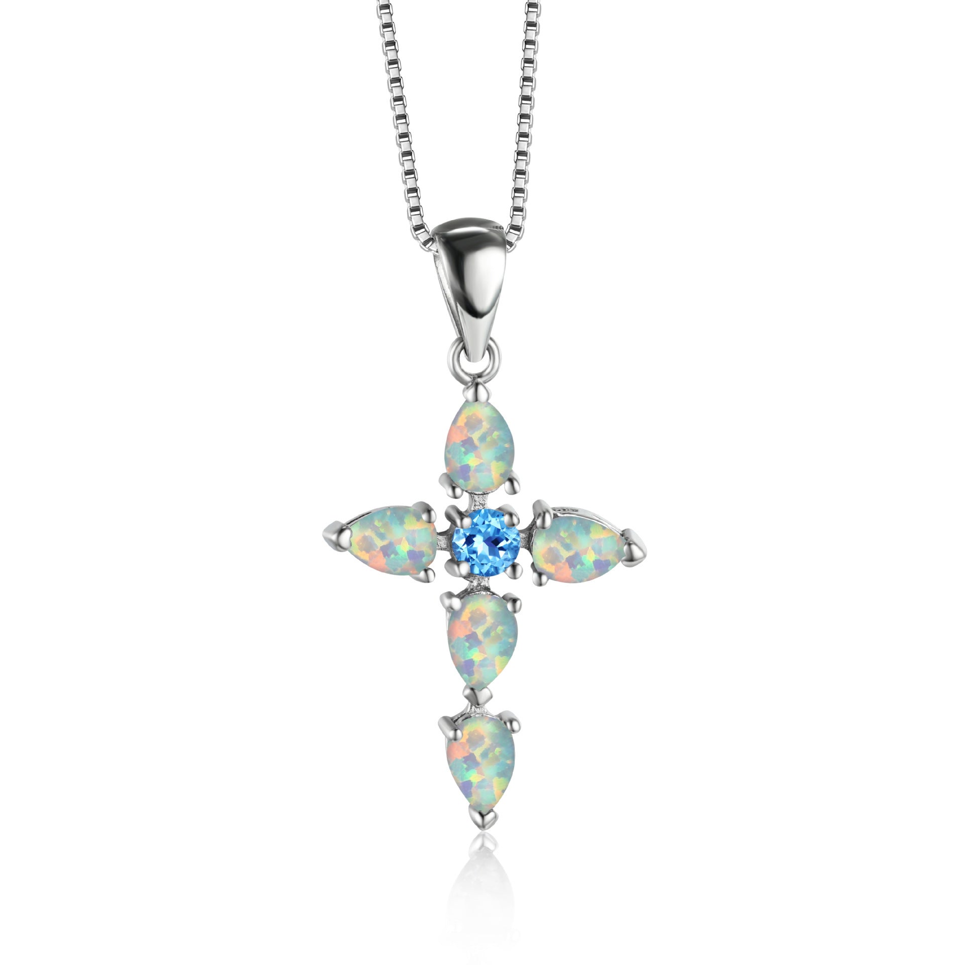 Wholesale Clavicle necklace with diamond cross pendant